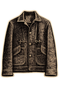 Made in ____ Selvedge Denim Clasp Jacket